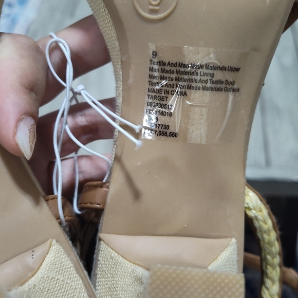 NWT A New Day Irena Sandal Heel in Tan Size 9 - Picture 12 of 12